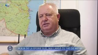 Plaja de la Eforie Sud, mai largă cu 140 de metri