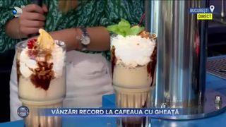 V&acirc;nzări record la cafeaua cu gheață