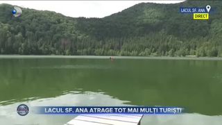 Lacul Sf. Ana atrage tot mai mulți turiști