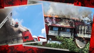 VIDEO | Bloc, &icirc;n flăcări de la un cuib de viespi