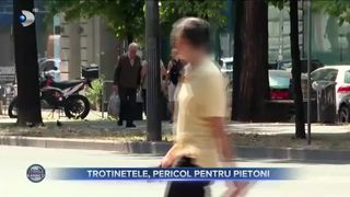 Trotinetele, pericol pentru pietoni