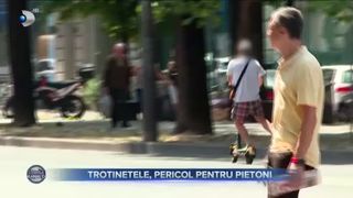 Trotinetele, pericol pentru pietoni