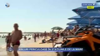 Valuri periculoase &icirc;n stațiunile de la mare