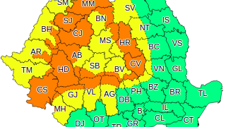 Cod galben de furtună 9 -10 august 2022