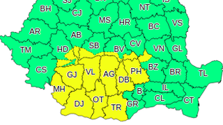 Cod galben de furtună 10 - 11 august 2022