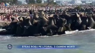 Steag roșu pe litoral