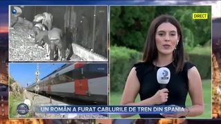 Un rom&acirc;n a furat cablurile de tren din Spania