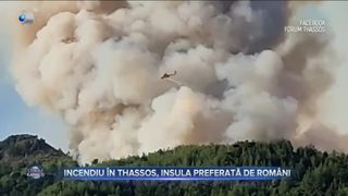 Incendiu în Thassos, insula preferată de români