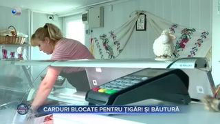 Carduri blocate pentru țigări și băutură