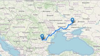 distanta Romania Zaporojie