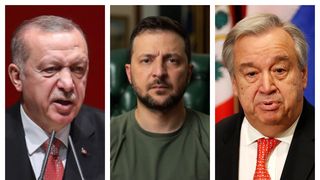 Zelenski se întâlnește la Liov cu președintele Turciei, Recep Erdogan, și cu șeful ONU, Antonio Guterres