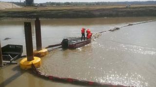 Trupul bărbatului înecat în râul Ialomița a fost găsit de pompieri