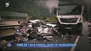 Copil de 1 an și părinții, morți pe Valea Oltului