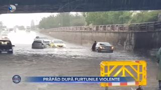 Prăpăd după furtunile violente