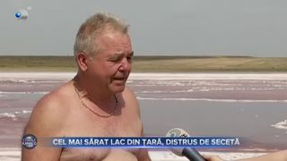 Cel mai sărat lac din țară, distrus de secetă