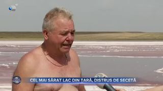 Cel mai sărat lac din țară, distrus de secetă