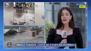 Insula Thasos, lovită de o furtună puternică