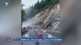 Pericol - bolovani cazuti pe sosea