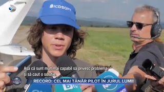 Record - cel mai tânăr pilot în jurul lumii