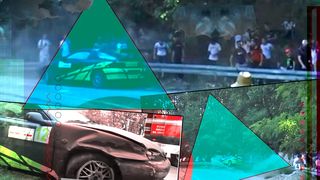 VIDEO - Accident la raliul de la Târgu Cărbunești. Pilotul a scăpat mașina de sub control