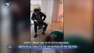 Bătută și umilită de un interlop pe Tik Tok
