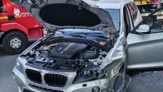 Accident rutier în Giurgiu. O mașină s-a răsturnat