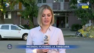 Incendiu puternic la Timișoara
