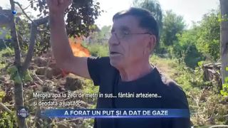 A forat un puț și a dat de gaze