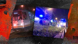 La un pas de tragedie, în Capitală. O tânără a fost lovită de un tramvai