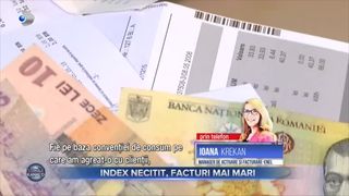 Index necitit, facturi mai mari