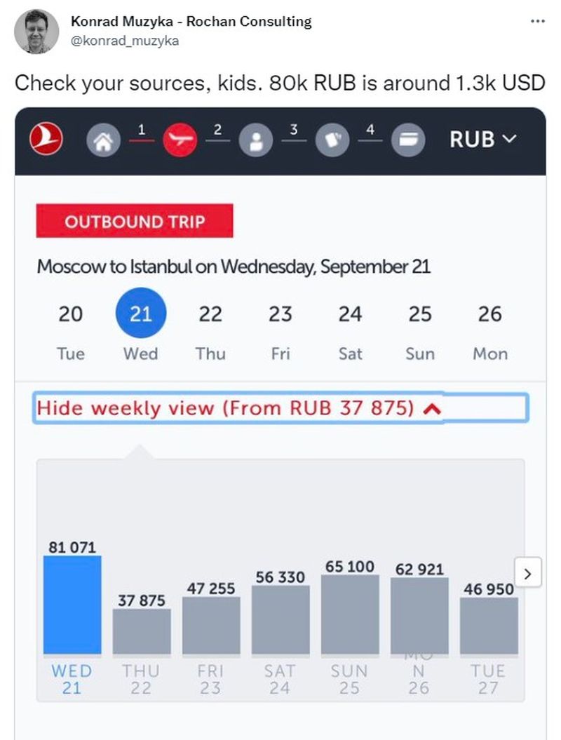 Rușii, înspăimântați de „mobilizarea parțială” anunțată de Putin. Cei mai mulți dintre ei sunt hotărâți să părăsească țara
