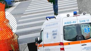 O elevă de 12 ani a fost lovită de o maşină chiar în fața școlii