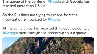 Cozi uriașe de mașini la granițele Rusiei: &bdquo;N-o să-l las pe Putin să mă transforme &icirc;ntr-un asasin&rdquo;