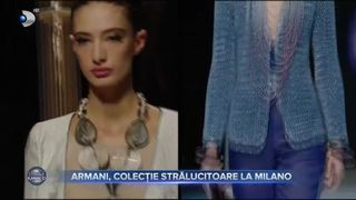 Armani, colecție strălucitoare la Milano