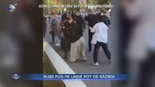 Rușii fug pe unde pot de război