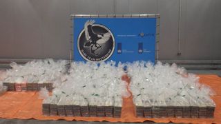 Captură record în Olanda. Un șofer român de TIR a fost prins cu aproape două tone de droguri