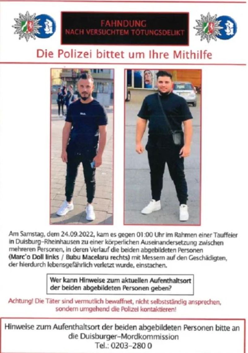 Doi români au fost dați în urmărire generală după ce au participat la un botez. Polițiștii sunt în alertă