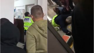 VIDEO - Trei adolescenți de 14 ani au mers băuți la școală. Unul dintre tineri a fost încătușat