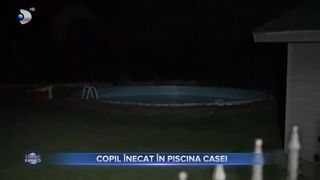 Copil &icirc;necat &icirc;n piscina casei