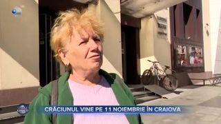 Crăciunul vine pe 11 noiembrie în Craiova