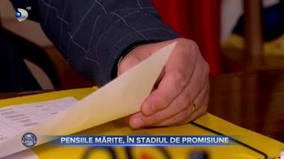 Pensiile mărite, în stadiul de promisiune