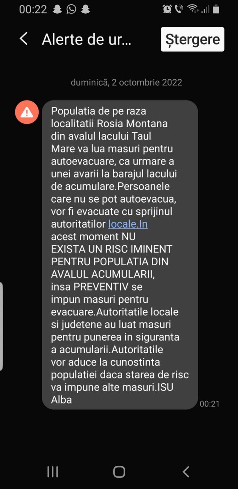 Alertă de gradul zero la Roșia Montană! Sute de persoane au fost evacuate după ce barajul Lacului Tăul Mare s-a fisurat
