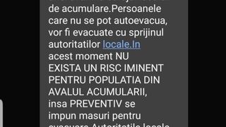 Alertă de gradul zero la Roșia Montană! Sute de persoane au fost evacuate după ce barajul Lacului Tăul Mare s-a fisurat