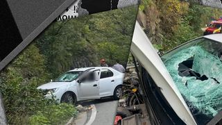 Tragedie pe Defileul Jiului. Un bărbat a murit, după ce o stâncă a lovit mașina aflată în mers