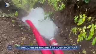 Evacuare de urgență la Roșia Montană