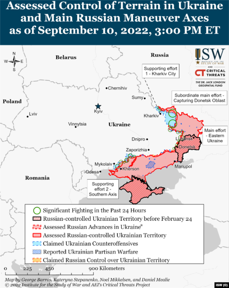 Orașe recucerite de ucraineni