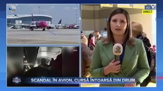 Scandal în avion, cursă întoarsă din drum