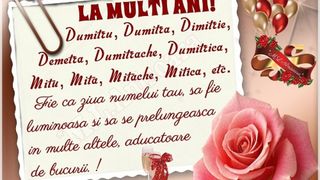 Felicitări de Sf. Dumitru 2022