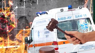 Un bărbat evacuat din locuinţă şi-a dat foc în momentul în care a aflat că este executat silit