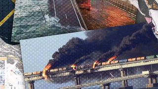 VIDEO - Un camion cu bombă a provocat incendiul și prăbușirea unei secțiuni din podului Kerci. Noi detalii ies la iveală